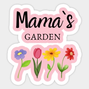 Custom Mothers Day Shirt, Personalized Mom Gift, Mothers Day Gift, Mama's Garden T-Shirt, Customized Mom Tee, Mother Gift, Gift from Son Sticker